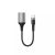 XO Adapter OTG NB201 USB to Type-C 150mm fekete