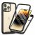 Techsuit fekete Defense360 Pro tok + Kijelzővédő fólia iPhone 15 Pro