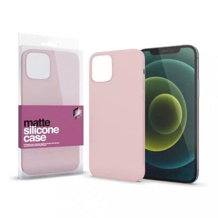 XPRO Szilikon matte tok ultravékony Púder pink iPhone 15 Pro