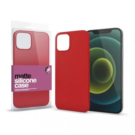 XPRO Szilikon matte tok ultravékony korallpiros iPhone 15 Pro