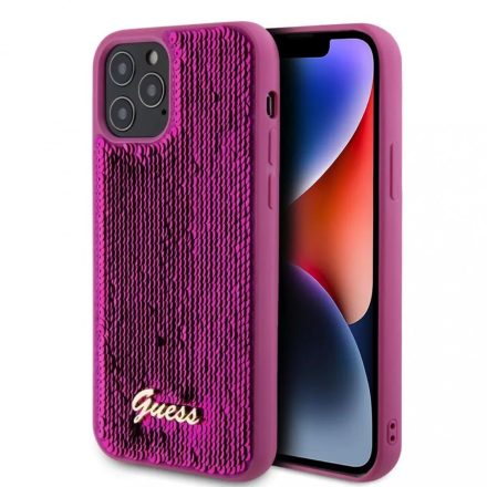 Guess tok Magenta Apple Iphone 12 / 12 Pro GUHCP12MPSFDGSF