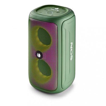 NGS Roller Beast Green Bluetooth Hangszóró IPX5 32W - BT / USB / TF / AUX IN - TWS