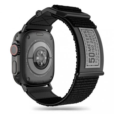 Tech-Protect SCOUT óraszíj Black, Apple Watch 4 / 5 / 6 / 7 / 8 / 9 / SE / ULTRA 1 / 2 (42 / 44 / 45 / 49 mm)