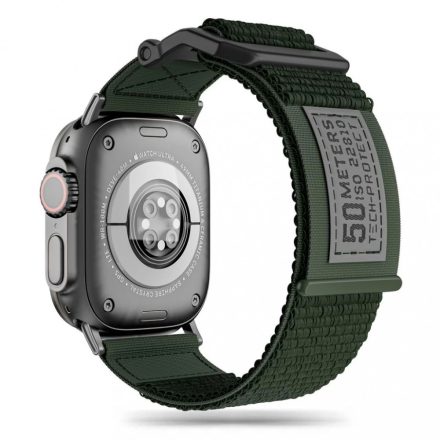 Tech-Protect SCOUT óraszíj Green, Apple Watch 4 / 5 / 6 / 7 / 8 / 9 / SE / ULTRA 1 / 2 (42 / 44 / 45 / 49 mm)