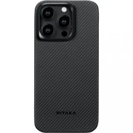   Pitaka MagEZ Case 4 Black Grey Twill 600D iPhone 15 Pro Max - MagSafe rögzítéssel