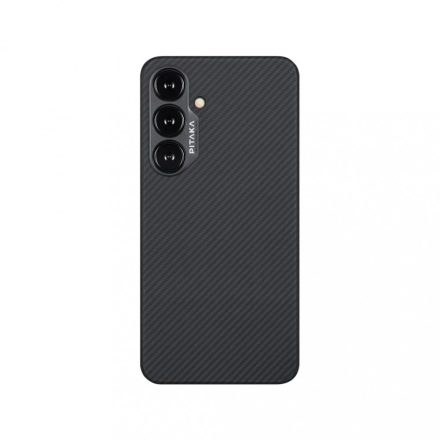 Pitaka MagEZ Case 4 Black Grey Twill Samsung S24+ - MagSafe rögzítéssel