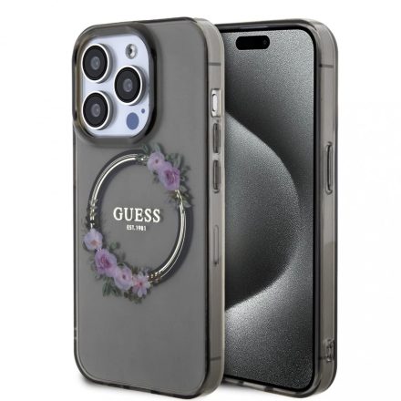 Guess tok Fekete iPhone 15 Pro GUHMP15LHFWFCK