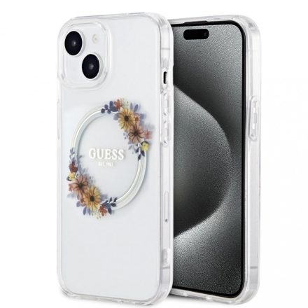 Guess tok Átlátszó iPhone 15 GUHMP15SHFWFCT
