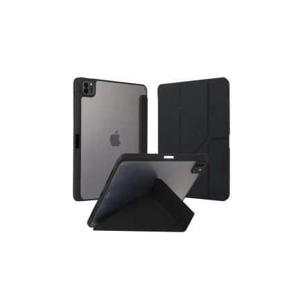 Etui Smartbook fekete TPU tok állvány funkcióval Apple Ipad Air 11" (2024) készülékhez