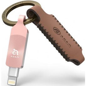   ADAM elements iKlips DUO+ 32GB Lightning-USB3.1 Flash Drive, rozéarany