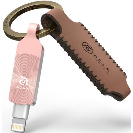 ADAM elements iKlips DUO+ 32GB Lightning-USB3.1 Flash Drive, rozéarany