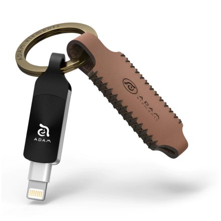 ADAM elements iKlips DUO+ 64GB Lightning-USB3.1 Flash Drive, fekete