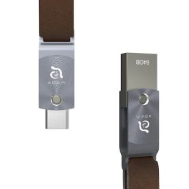   ADAM elements ROMA Series 64GB USB-C/USB3.0 Flash Drive, szürke