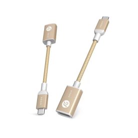   ADAM elements CASA Series F13 USB-C USB3.1 adapter 14cm, arany