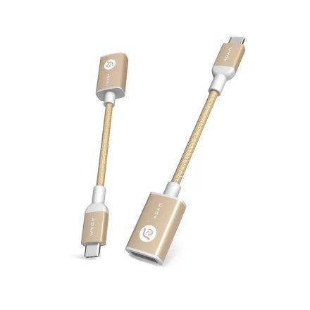 ADAM elements CASA Series F13 USB-C / USB3.1 adapter 14cm, arany