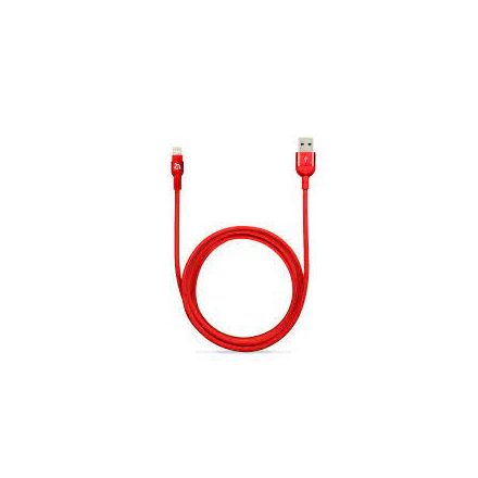 ADAM elements PeAk II 200B Lightning-USB adat- és töltőkábel MFi piros (2 m)