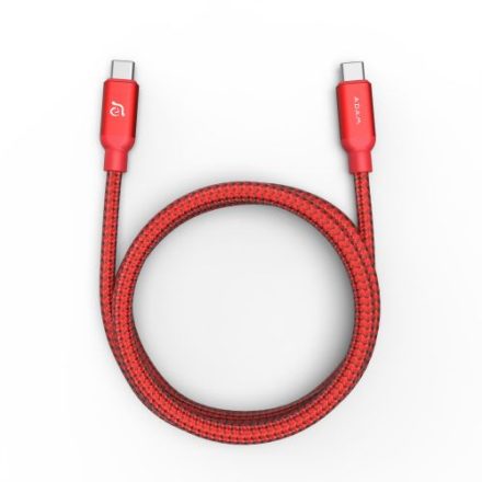 ADAM elements CASA C200 100W USB-C/USB-C töltőkábel, piros