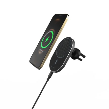 ADAM Elements OMNIA C2 Mágneses Vezetéknélküli Autós Töltő, Fekete