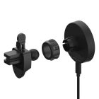 Adam Elements OMNIA C3 Mágneses Vezetéknélküli Autós Töltő, fekete