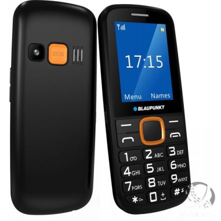 Blaupunkt BS04 - Ergonómikus mobiltelefon, 2.4inch LCD kijelző, 1.2MP kamera Fekete/Narancs