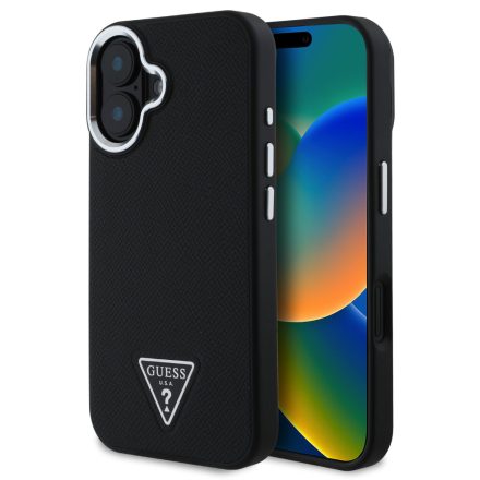Guess PU Logo Tok iPhone 16 fekete