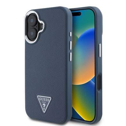 Guess PU Logo Tok iPhone 16 kék