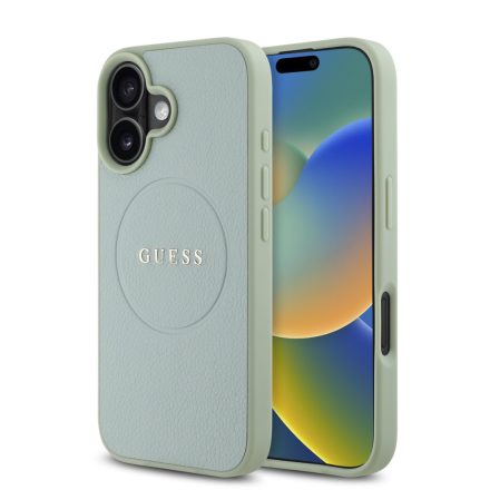 Guess PU Classic Logo MagSafe Tok iPhone 16 zöld