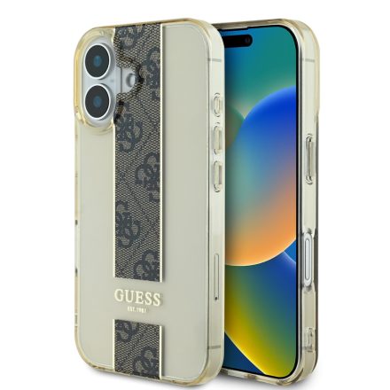 Guess IML Middle Stripe Tok iPhone 16 barna