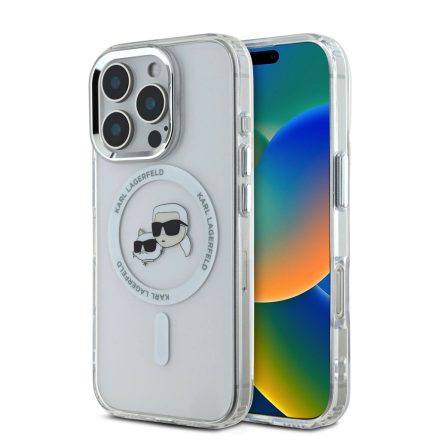 Karl Lagerfeld IML K&CH Metal Frame MagSafe Tok iPhone 16 Pro átlátszó