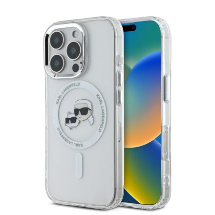 Karl Lagerfeld IML K&CH Metal Frame MagSafe Tok iPhone 16 Pro Max átlátszó