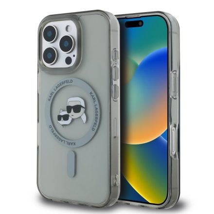 Karl Lagerfeld IML K&CH Metal Frame MagSafe Tok iPhone 16 Pro Max fekete