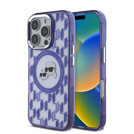 Karl Lagerfeld IML Monogram K&CH MagSafe Tok iPhone 16 Pro Max lila