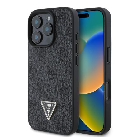 Guess PU Metal Logo Tok iPhone 16 Pro Black