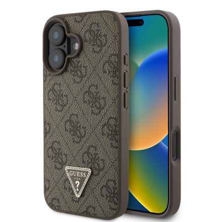 Guess PU Metal Logo Tok iPhone 16 Brown