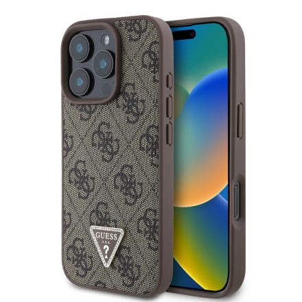 Guess PU Metal Logo Tok iPhone 16 Pro Brown