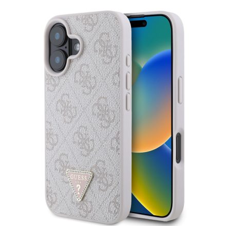 Guess PU Metal Logo Tok iPhone 16 Pink