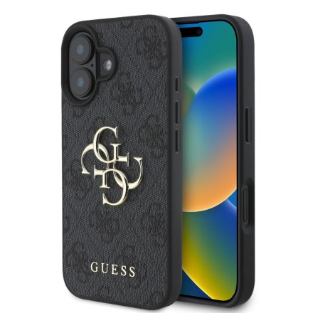 Guess PU Metal Logo Tok iPhone 16 Grey