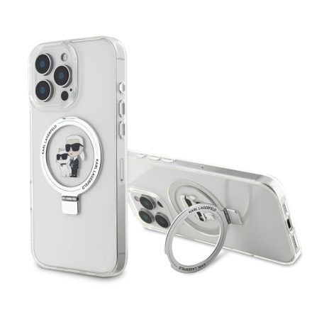 Karl Lagerfeld Ringstand K&CH MagSafe Tok iPhone 16 Pro Max fehér
