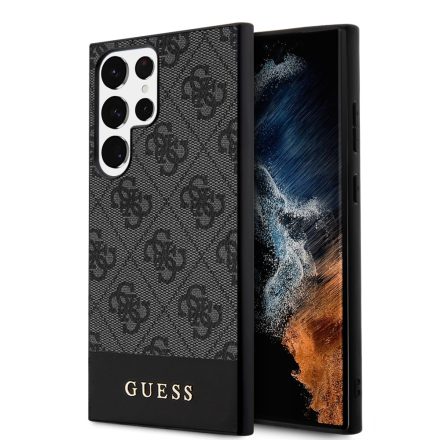 Guess PU Csíkos Tok Samsung S24 Ultra szürke GUHCS24LG4GLGR