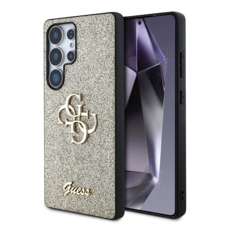 Guess PU Glitter Metal Tok Samsung S25 Ultra arany