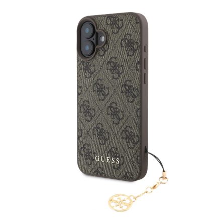 Guess Charm Tok iPhone 16 Tone on Tone barna