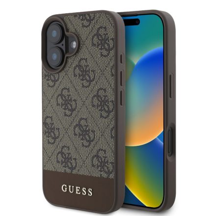 Guess PU Stripe tok iPhone 16 barna GUHCP16SG4GLBR
