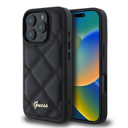 Guess PU Leather Tok iPhone 16 Pro Black