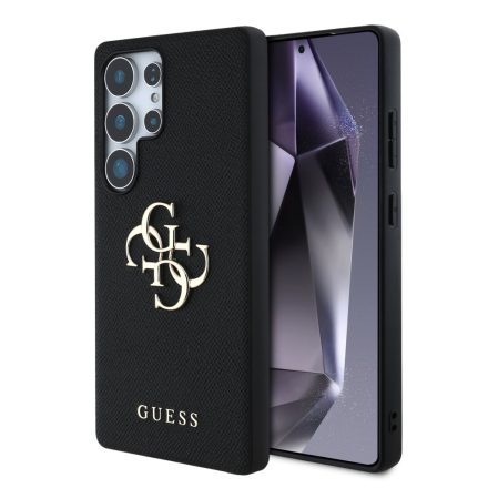 Guess PU Grained Metal Tok Samsung S25 Ultra fekete