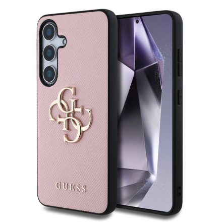 Guess PU Grained Metal Tok Samsung S25+ pink