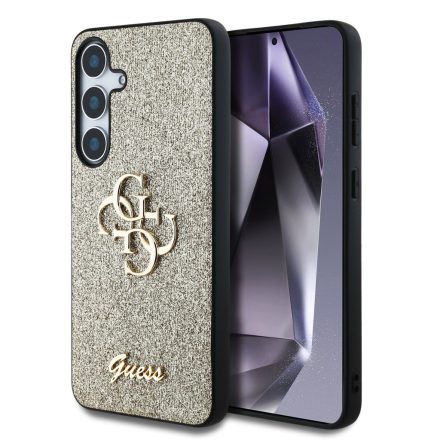 Guess PU Glitter Metal Tok Samsung S25 arany