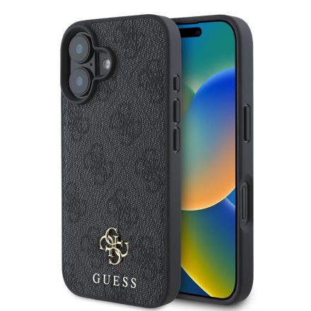 Guess PU Metal Logo MagSafe Tok iPhone 16 szürke