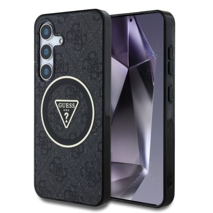 Guess IML Glitter,Triangle MagSafe Tok Samsung S25+ fekete