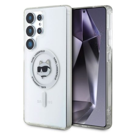 Karl Lagerfeld IML Choupette MagSafe Tok Samsung S25 Ultra átlátszó