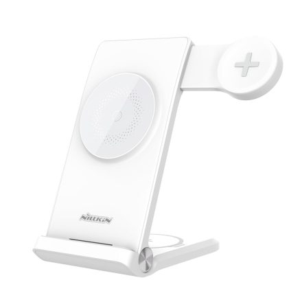 Nillkin PowerTrio 3in1 Vezetéknélküli Töltő MagSafe Samsung Watch fehér